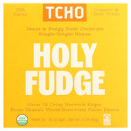 <img alt="TCHO, Holy Fudge, Dark Chocolate, 75% Cacao, 3 Bars, 0.7 oz Each" title="TCHO, Holy Fudge, Dark Chocolate, 75% Cacao, 3 Bars, 0.7 oz Each,812603018111"