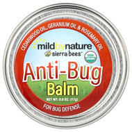 <img alt="Mild By Nature, Sierra Bees, Anti-Bug Balm, Cedarwood, Geranium & Rosemary Oil, 0.6 oz (17 g)" title="Mild By Nature, Sierra Bees, Anti-Bug Balm, Cedarwood, Geranium & Rosemary Oil, 0.6 oz (17 g),898220025787"