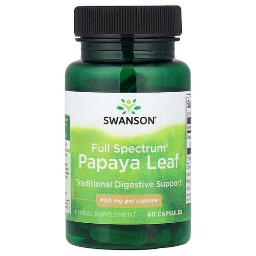 <img alt="Swanson Vitamins, Full Spectrum Papaya Leaf, 400 mg, 60 Capsules" title="Swanson Vitamins, Full Spectrum Papaya Leaf, 400 mg, 60 Capsules,087614114965"