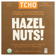 <img alt="TCHO, Hazel Nuts, Smooth Oat Milk Chocolate, 47% Cacao, 3 Bars, 0.83 oz Each" title="TCHO, Hazel Nuts, Smooth Oat Milk Chocolate, 47% Cacao, 3 Bars, 0.83 oz Each,812603019194"