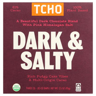 <img alt="TCHO, Dark & Salty, Dark Chocolate with Pink Himalayan Salt, 81% Cacao, 3 Bars, 0.83 oz Each" title="TCHO, Dark & Salty, Dark Chocolate with Pink Himalayan Salt, 81% Cacao, 3 Bars, 0.83 oz Each,812603019187"
