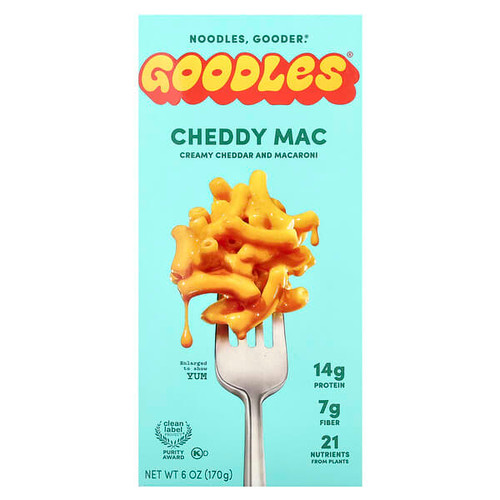 <img alt="Goodles, Cheddy Mac, Creamy Cheddar and Macaroni, 6 oz (170 g)" title="Goodles, Cheddy Mac, Creamy Cheddar and Macaroni, 6 oz (170 g),850031990005"