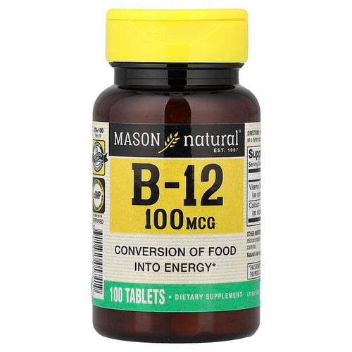 <img alt="Mason Natural, Vitamin B-12, 100 Tablets" title="Mason Natural, Vitamin B-12, 100 Tablets,311845057419"
