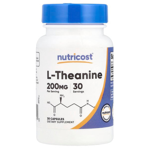 <img alt="Nutricost, L-Theanine, 200 mg, 30 Capsules" title="Nutricost, L-Theanine, 200 mg, 30 Capsules,810014677200"