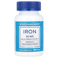 <img alt="The Vitamin Shoppe, Iron, 65 mg, 100 Tablets" title="The Vitamin Shoppe, Iron, 65 mg, 100 Tablets,766536003655"