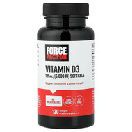 <img alt="Force Factor, Vitamin D3, High Potency, 125 mcg (5,000 IU), 120 Softgels" title="Force Factor, Vitamin D3, High Potency, 125 mcg (5,000 IU), 120 Softgels,810126660527"