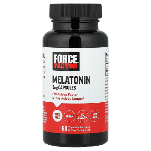 <img alt="Force Factor, Melatonin, 5 mg, 60 Vegetable Capsules" title="Force Factor, Melatonin, 5 mg, 60 Vegetable Capsules,810126660459"