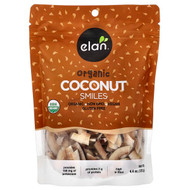 <img alt="Elan, Organic Coconut Smiles, 4.4 oz (125 g)" title="Elan, Organic Coconut Smiles, 4.4 oz (125 g),805509080658"