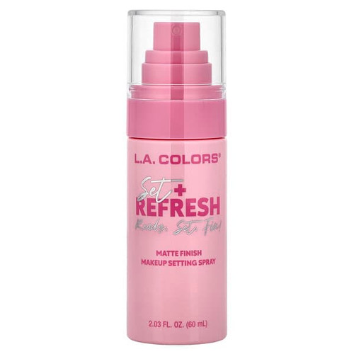 <img alt="L.A. Colors, Set + Refresh, Makeup Setting Spray, CSS338 Matte, 2.03 fl oz (60 ml)" title="L.A. Colors, Set + Refresh, Makeup Setting Spray, CSS338 Matte, 2.03 fl oz (60 ml),081555793388"