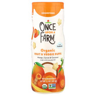 <img alt="Once Upon A Farm, Organic Fruit & Veggie Puffs, Crawler, Mango, Carrot & Coconut with Turmeric, Unsweetened, 1.5 oz (42.5 g)" title="Once Upon A Farm, Organic Fruit & Veggie Puffs, Crawler, Mango, Carrot & Coconut with Turmeric, Unsweetened, 1.5 oz (42.5 g),810003512680"