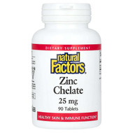 <img alt="Natural Factors, Zinc Chelate, 25 mg, 90 Tablets" title="Natural Factors, Zinc Chelate, 25 mg, 90 Tablets,068958016832"