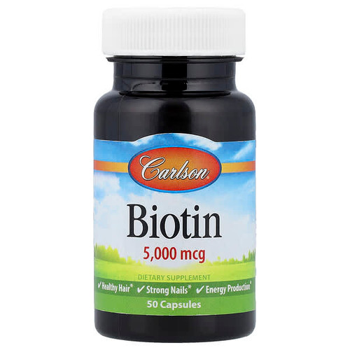 <img alt="Carlson, Biotin, 5,000 mcg, 50 Capsules" title="Carlson, Biotin, 5,000 mcg, 50 Capsules,088395249105"