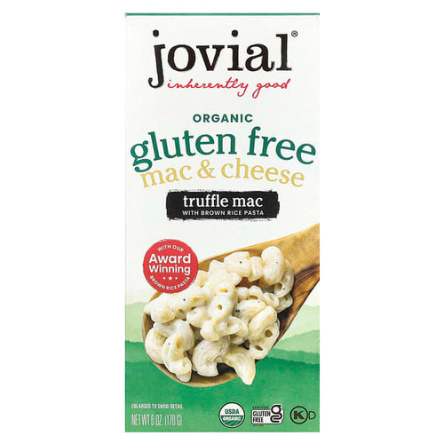 <img alt="Jovial, Organic Gluten Free, Mac & Cheese, Truffle Mac, 6 oz (170 g)" title="Jovial, Organic Gluten Free, Mac & Cheese, Truffle Mac, 6 oz (170 g),815421018028"