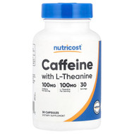 <img alt="Nutricost, Caffeine With L-Theanine, 30 Capsules" title="Nutricost, Caffeine With L-Theanine, 30 Capsules,810139572107"