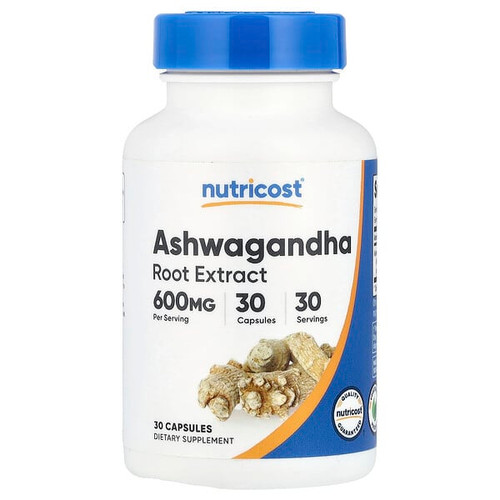 <img alt="Nutricost, Ashwagandha Root Extract, 600 mg, 30 Capsules" title="Nutricost, Ashwagandha Root Extract, 600 mg, 30 Capsules,810139574200"