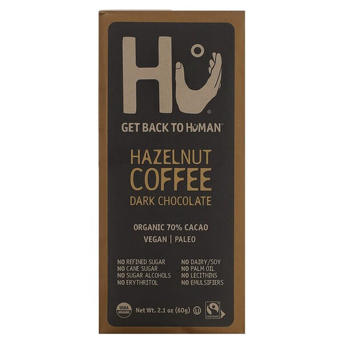 <img alt="Hu, Hazelnut Coffee Dark Chocolate, 2.1 oz (60 g)" title="Hu, Hazelnut Coffee Dark Chocolate, 2.1 oz (60 g),850024267343"