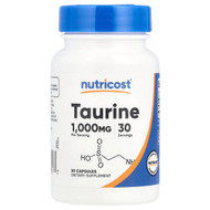 <img alt="Nutricost, Taurine, 1,000 mg, 30 Capsules" title="Nutricost, Taurine, 1,000 mg, 30 Capsules,810014677187"