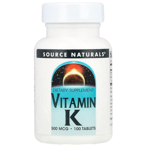 <img alt="Source Naturals, Vitamin K, 100 Tablets" title="Source Naturals, Vitamin K, 100 Tablets,021078014492"