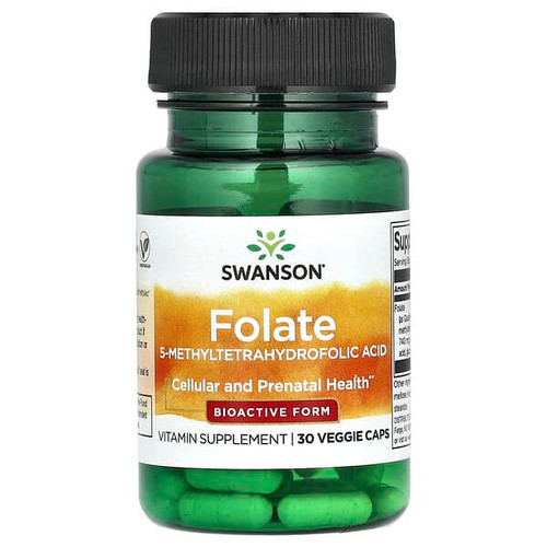 <img alt="Swanson Vitamins, Folate, 30 Veggie Caps (680 mcg DFE per Cap)" title="Swanson Vitamins, Folate, 30 Veggie Caps (680 mcg DFE per Cap),087614027586"