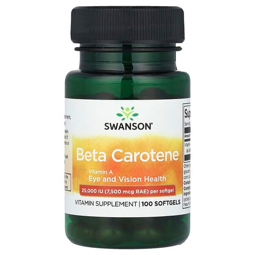 <img alt="Swanson Vitamins, Beta Carotene, 25,000 IU (7,500 mcg RAE), 100 Softgels" title="Swanson Vitamins, Beta Carotene, 25,000 IU (7,500 mcg RAE), 100 Softgels,087614010076"