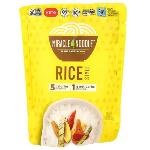 <img alt="Miracle Noodle, Rice Style, 7 oz (200 g)" title="Miracle Noodle, Rice Style, 7 oz (200 g),854126008323"