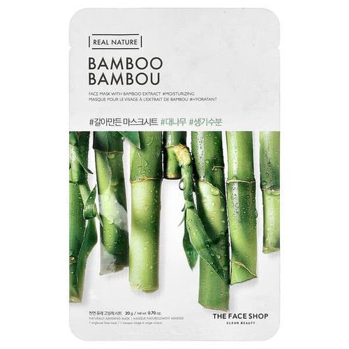 <img alt="3 PACK of The Face Shop, Real Nature, Beauty Face Mask, Bamboo, 1 Sheet, 0.7 oz (20 g)" title="3 PACK of The Face Shop, Real Nature, Beauty Face Mask, Bamboo, 1 Sheet, 0.7 oz (20 g),8806182590269"