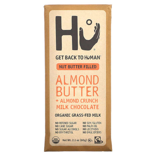 <img alt="Hu, Almond Butter + Almond Crunch Milk Chocolate, 2.1 oz (60 g)" title="Hu, Almond Butter + Almond Crunch Milk Chocolate, 2.1 oz (60 g),850024267978"