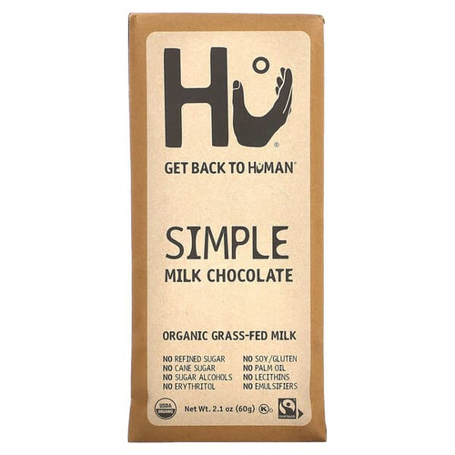 <img alt="Hu, Simple Milk Chocolate, 2.1 oz (60 g)" title="Hu, Simple Milk Chocolate, 2.1 oz (60 g),850024267930"