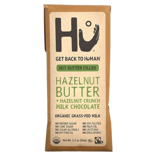 <img alt="Hu, Hazelnut Butter + Hazelnut Crunch, Milk Chocolate, 2.1 oz (60 g)" title="Hu, Hazelnut Butter + Hazelnut Crunch, Milk Chocolate, 2.1 oz (60 g),850024267954"