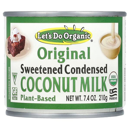 <img alt="Lets Do Organic, Lets Do Organic, Sweetened Condensed Coconut Milk, Original , 7.4 oz (210 g)" title="Lets Do Organic, Lets Do Organic, Sweetened Condensed Coconut Milk, Original , 7.4 oz (210 g),043182002059"