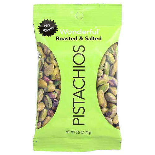 <img alt="Wonderful Pistachios, Roasted & Salted, No Shells, 2.5 oz (70 g)" title="Wonderful Pistachios, Roasted & Salted, No Shells, 2.5 oz (70 g),014113910132"