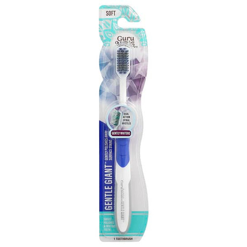 <img alt="3 PACK of GuruNanda, Gentle Giant Toothbrush, Soft, 1 Toothbrush" title="3 PACK of GuruNanda, Gentle Giant Toothbrush, Soft, 1 Toothbrush,810051083828"