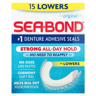 <img alt="SeaBond, Denture Adhesive Seals, Original, 15 Lowers" title="SeaBond, Denture Adhesive Seals, Original, 15 Lowers,011509001634"