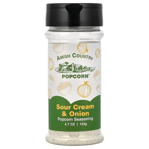 <img alt="Amish Country Popcorn, Popcorn Seasoning, Sour Cream & Onion, 4.7 oz (133 g)" title="Amish Country Popcorn, Popcorn Seasoning, Sour Cream & Onion, 4.7 oz (133 g),046457306609"