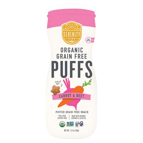 <img alt="Serenity Kids, Organic Grain Free Puffs, Carrot & Beet, 1.5 oz (42 g)" title="Serenity Kids, Organic Grain Free Puffs, Carrot & Beet, 1.5 oz (42 g),850000411241"