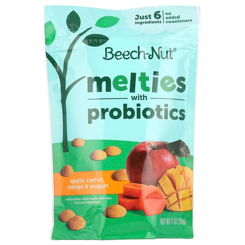 <img alt="Beech-Nut, Melties with Probiotics, 8+ Months, Apple, Carrot, Mango & Yogurt, 1 oz (28 g)" title="Beech-Nut, Melties with Probiotics, 8+ Months, Apple, Carrot, Mango & Yogurt, 1 oz (28 g),052200041055"