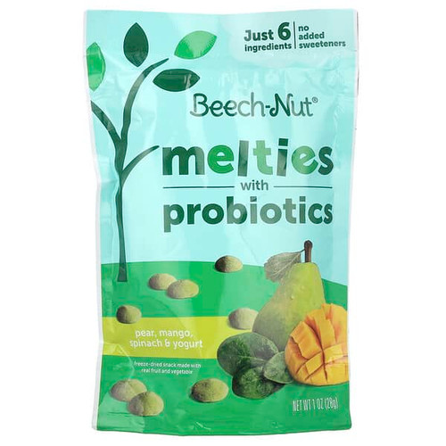 <img alt="Beech-Nut, Melties with Probiotics, 8+ Months, Pear, Mango, Spinach & Yogurt, 1 oz (28 g)" title="Beech-Nut, Melties with Probiotics, 8+ Months, Pear, Mango, Spinach & Yogurt, 1 oz (28 g),052200041048"