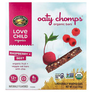 <img alt="Love Child Organics, Natures Path, Oaty Chomps Organic Bars, 12+ Months, Raspberry + Beet, 5 Individually Wrapped Bars, 0.8 oz (23 g) Each" title="Love Child Organics, Natures Path, Oaty Chomps Organic Bars, 12+ Months, Raspberry + Beet, 5 Individually Wrapped Bars, 0.8 oz (23 g) Each,058449252825"