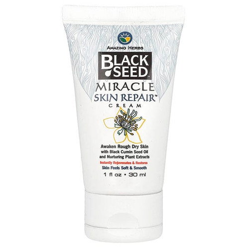 <img alt="Amazing Herbs, Black Seed, Miracle Skin Repair Cream, 1 fl oz (30 ml)" title="Amazing Herbs, Black Seed, Miracle Skin Repair Cream, 1 fl oz (30 ml),665231760019"