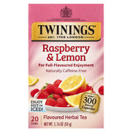 <img alt="Twinings, Flavored Herbal Tea, Raspberry & Lemon, Caffeine-Free, 20 Tea Bags, 1.76 oz (50 g)" title="Twinings, Flavored Herbal Tea, Raspberry & Lemon, Caffeine-Free, 20 Tea Bags, 1.76 oz (50 g),070177232191"