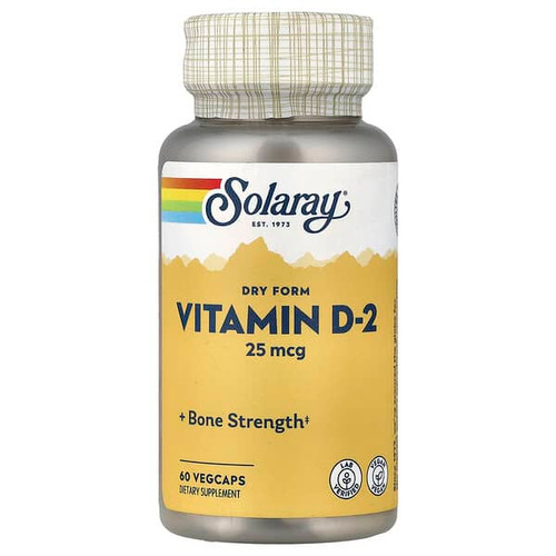 <img alt="Solaray, Dry Form Vitamin D-2, 25 mcg, 60 VegCaps" title="Solaray, Dry Form Vitamin D-2, 25 mcg, 60 VegCaps,076280112665"