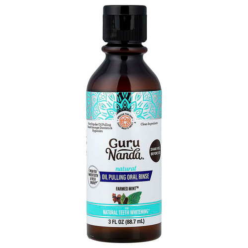 <img alt="GuruNanda, Natural Oil Pulling Oral Rinse, Farmed Mint, 3 fl oz (88.7 ml)" title="GuruNanda, Natural Oil Pulling Oral Rinse, Farmed Mint, 3 fl oz (88.7 ml),810051085259"