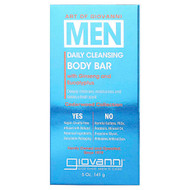 <img alt="Giovanni, Art Of Giovanni, Men, Daily Cleansing Body Bar with Ginseng and Eucalyptus, 5 oz (141 g)" title="Giovanni, Art Of Giovanni, Men, Daily Cleansing Body Bar with Ginseng and Eucalyptus, 5 oz (141 g),716237187741"