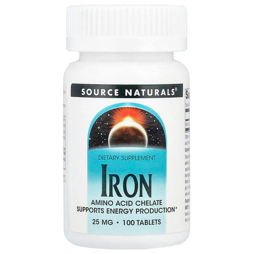 <img alt="Source Naturals, Iron, 25 mg, 100 Tablets" title="Source Naturals, Iron, 25 mg, 100 Tablets,021078003120"