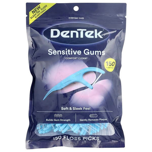 <img alt="DenTek, Comfort Clean, Sensitive Gums Floss Picks, 150 Floss Picks" title="DenTek, Comfort Clean, Sensitive Gums Floss Picks, 150 Floss Picks,047701001950"
