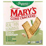 <img alt="Marys Gone Crackers, Organic Real Thin Crackers, Garlic Rosemary, 4 oz (113 g)" title="Marys Gone Crackers, Organic Real Thin Crackers, Garlic Rosemary, 4 oz (113 g),850064476163"