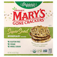 <img alt="Marys Gone Crackers, Organic Super Seed Crackers, Rosemary, 4 oz (113 g)" title="Marys Gone Crackers, Organic Super Seed Crackers, Rosemary, 4 oz (113 g),850064476064"