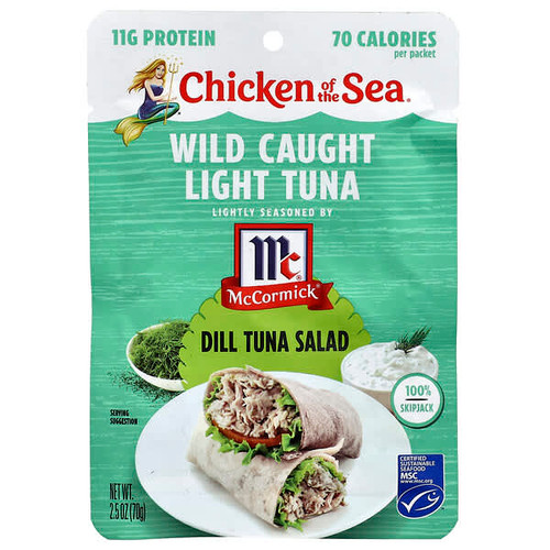<img alt="3 PACK of Chicken of the Sea, Wild Caught Light Tuna, Dill Tuna Salad, 2.5 oz (70 g)" title="3 PACK of Chicken of the Sea, Wild Caught Light Tuna, Dill Tuna Salad, 2.5 oz (70 g),048000003959"