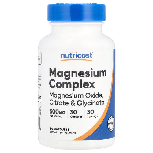 <img alt="Nutricost, Magnesium Complex, 500 mg, 30 Capsules" title="Nutricost, Magnesium Complex, 500 mg, 30 Capsules,810139574088"