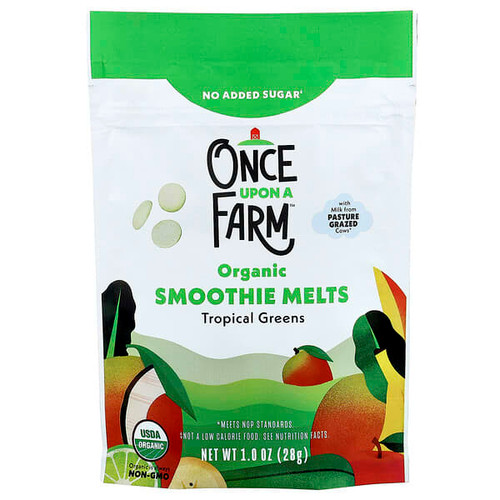 <img alt="Once Upon A Farm, Organic Smoothie Melts, Toddler, Tropical Greens, 1 oz (28 g)" title="Once Upon A Farm, Organic Smoothie Melts, Toddler, Tropical Greens, 1 oz (28 g),810003512697"